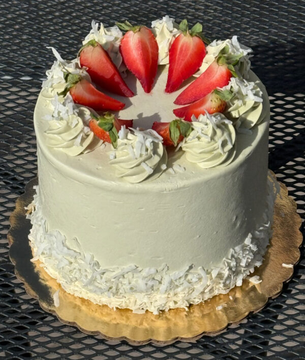 Strawberry Coconut Matcha Dream Cake